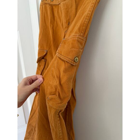 Vintage Roosert 70s Flare Orange/Rust Brown Cargo Pocket Flares - Picture 6 of 9